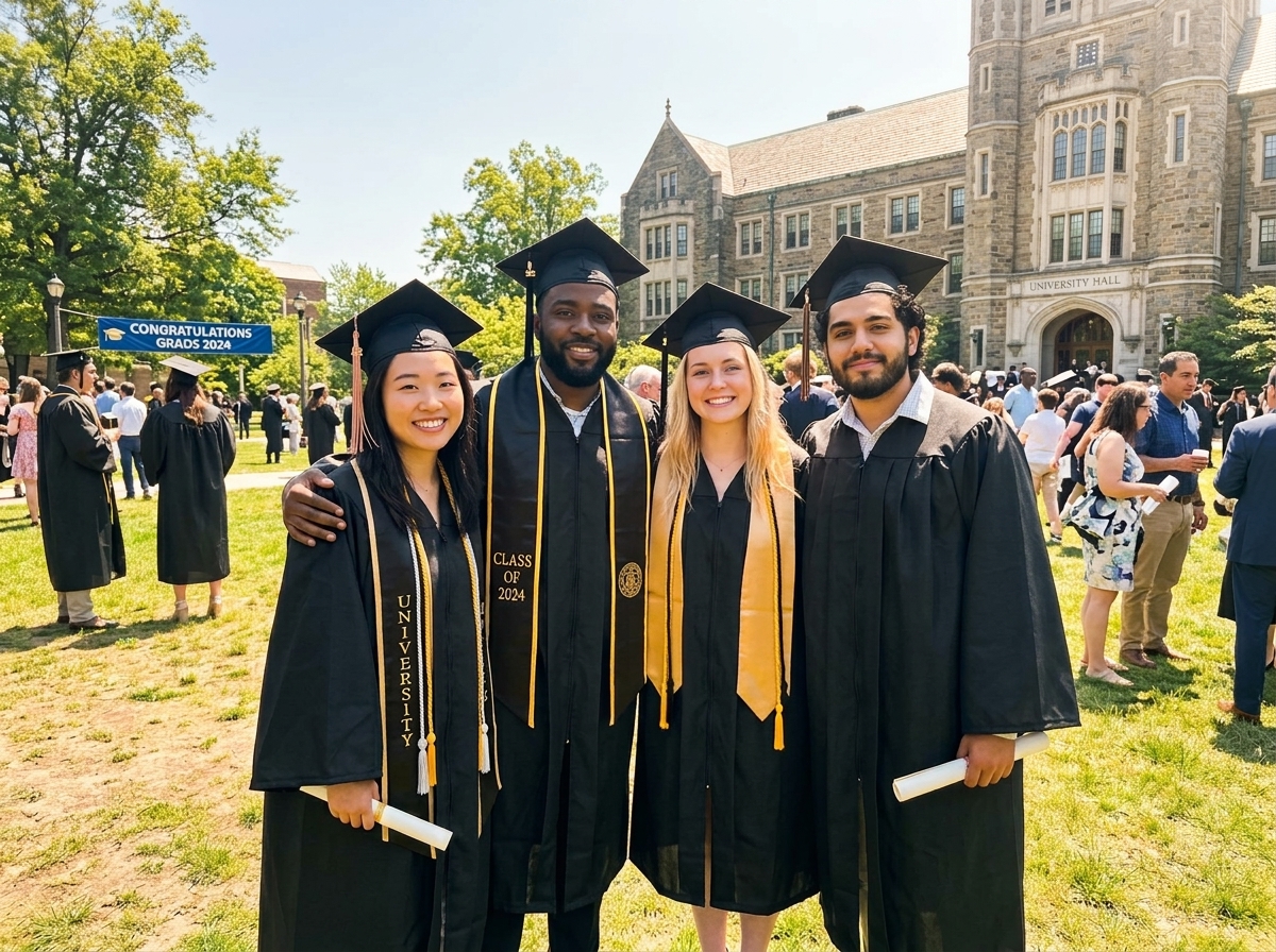 Guests at a graduation